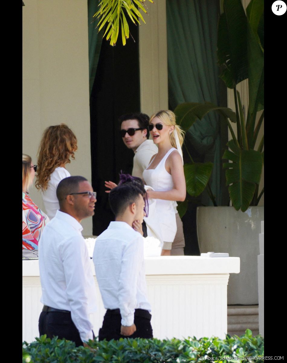 Brooklyn Beckham et sa femme Nicola Peltz arrivent au brunch de leur mariage / Splash News/ABACAPRESS.COM
