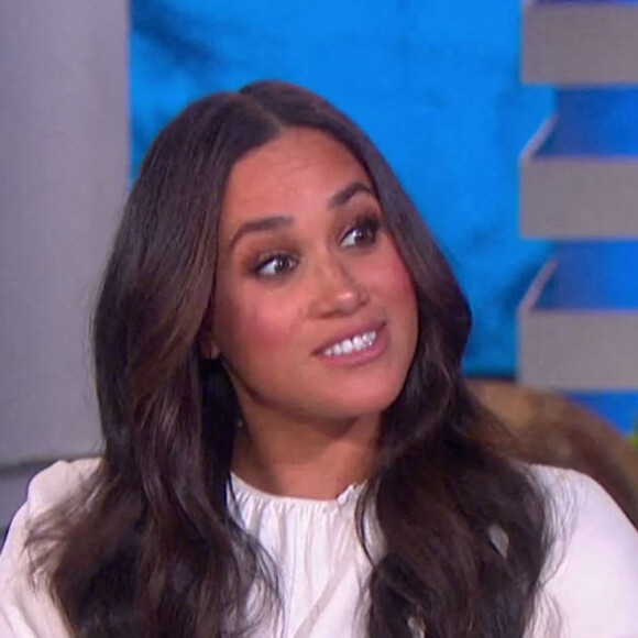 Meghan Markle sur le plateau de l'émission "The Ellen Show" à Los Angeles, le 17 novembre 2021. 