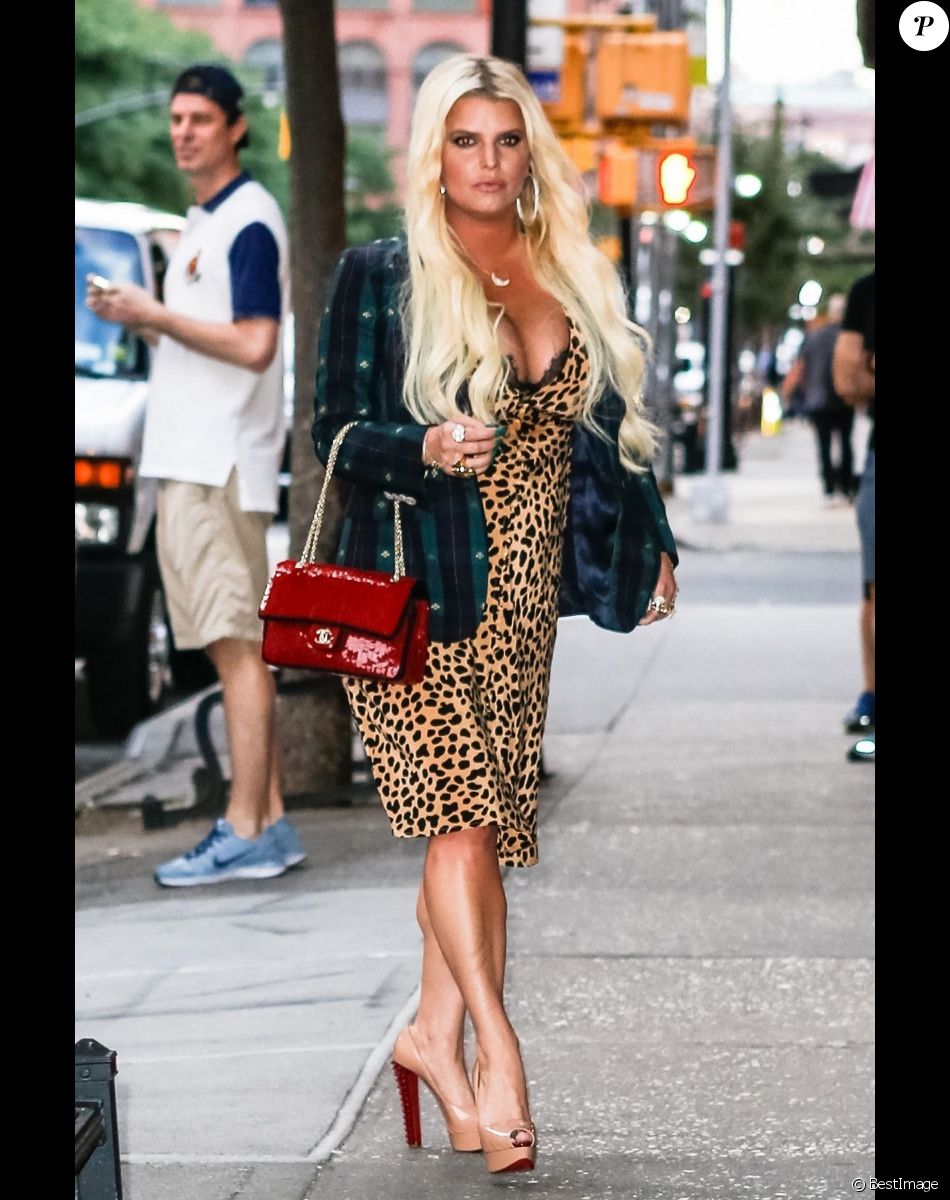 Jessica Simpson est allée diner à New York, le 31 juillet 2018