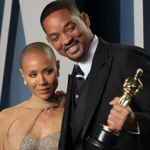 Jada Pinkett-Smith, Willow Smith, Will Smith, Jaden Smith et Trey Smith au photocall de la soirée "Vanity Fair" lors de la 94ème édition de la cérémonie des Oscars à Los Angeles. © Future-Image via Zuma Press/Bestimage