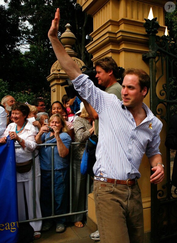 Le Prince William passe son dernier jour en Australie. 21/01/2010