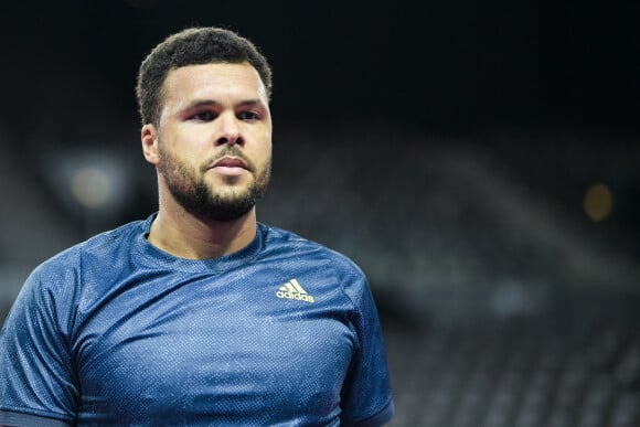 Jo Wilfried Tsonga - Tennis : Open Sud de France à Montpellier le 22 février 2021. © JB Autissier / Panoramic / Bestimage