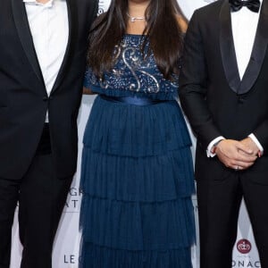 Louis et Marie Ducruet, Camille Gottlieb et son meilleur ami, Médy Anthony durant l'avant première du dernier James Bond " No Time To Die" au Casino de Monaco, le 29 septembre 2021. © Bruno Bebert/Bestimage