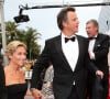 Anne-Sophie Lapix et son mari Arthur Sadoun - Montée des marches du film "Macbeth" lors du 68 ème Festival International du Film de Cannes