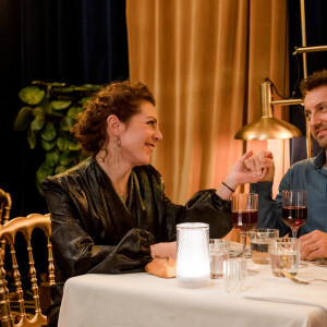 Anne-Elisabeth Blateau et Frédéric Diefenthal - Enregistrement de l'émission "Le Grand Restaurant" à Paris. © Jean-Philippe Baltel / Bestimage