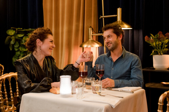 Anne-Elisabeth Blateau et Frédéric Diefenthal - Enregistrement de l'émission "Le Grand Restaurant" à Paris. © Jean-Philippe Baltel / Bestimage