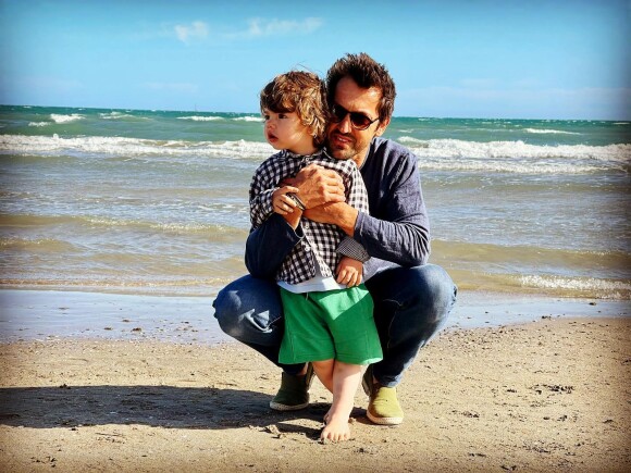 Frédéric Diefenthal et son fils sur Instagram. Le 14 mai 2021.