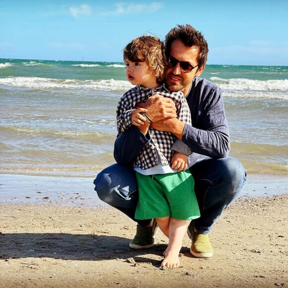 Frédéric Diefenthal et son fils sur Instagram. Le 14 mai 2021.