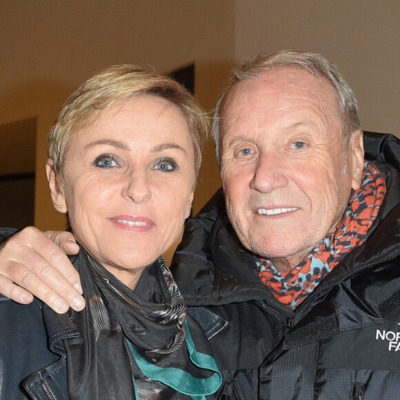 Yves Rénier et sa femme Karin - Générale du 5e woman show "N°5 de Chollet" de Christelle Chollet à la Salle Pleyel à Paris, le 17 janvier 2019. © Coadic Guirec/Bestimage