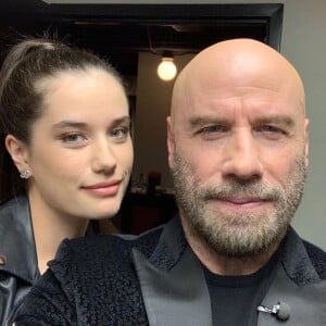 John Travolta et sa fille Ella sur Instagram.