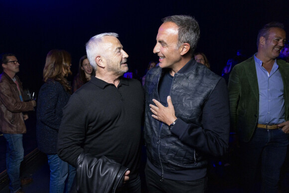 Exclusif - Bruno Berberes, Nikos Aliagas - Vernissage de l'exposition photographique de Nikos Aliagas "Regards Miroirs" à la Seine Musicale à Boulogne-Billancourt le 14 avril 2022. © Cyril Moreau/Bestimage