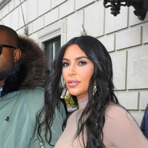 Kim Kardashian et son ex mari Kanye West se baladent ensemble à New York le 5 février 2020.