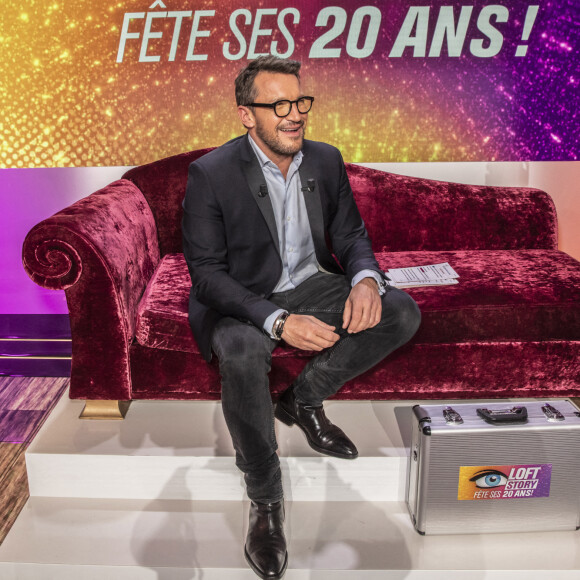 Exclusif - Benjamin Castaldi - Enregistrement de l'émission "Les 20 ans du Loft", diffusée en direct sur C8 et présentée par B.Castaldi, à Paris. Le 8 avril 2021 © Jack Tribeca / Bestimage 