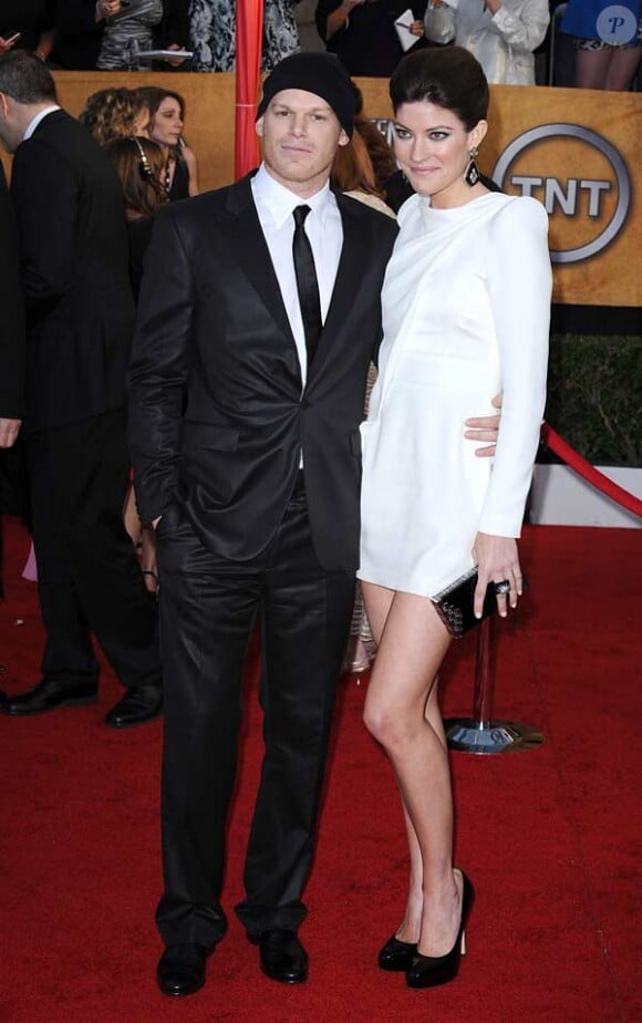 Michael C. Hall et sa femme Jennifer Carpenter aux Screen Actors Guild Awards à Los Angeles