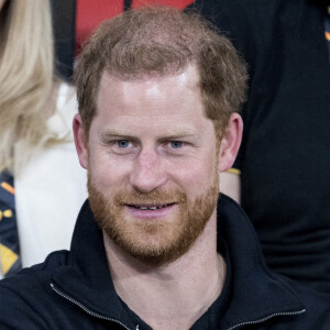 Le prince Harry assiste à la finale d'athlétisme, au deuxième jour des Invictus Games 2020 à La Haye