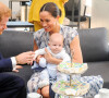 Le prince Harry, duc de Sussex, et Meghan Markle, duchesse de Sussex, avec leur fils Archie ont rencontré l'archevêque Desmond Tutu et sa femme à Cape Town, Afrique du Sud. Le 25 septembre 2019 
