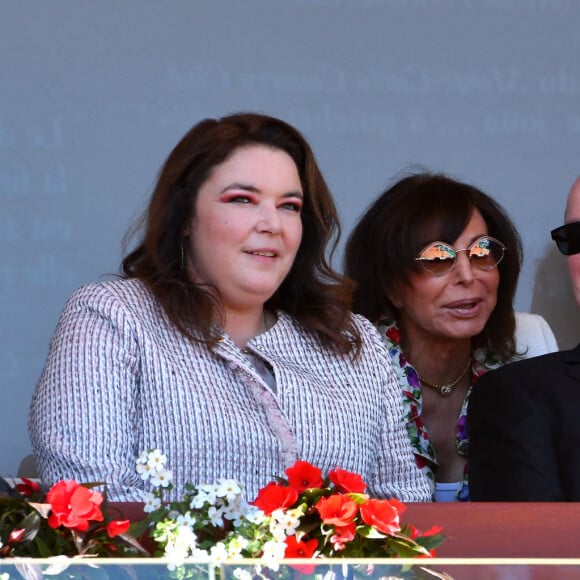 Mélanie de Massy et le prince Albert II de Monaco durant la finale du Monte-Carlo Rolex Masters 2022 à Roquebrune Cap Martin, le 17 avril 2022. Le grec Stefanos Tsisipas a remporté pour la seconde fois le tournoi en battant l'espagnol Alejandro Davidovich Fokina en 2 sets (6-3, 7-6). © Bruno Bebert / Bestimage 