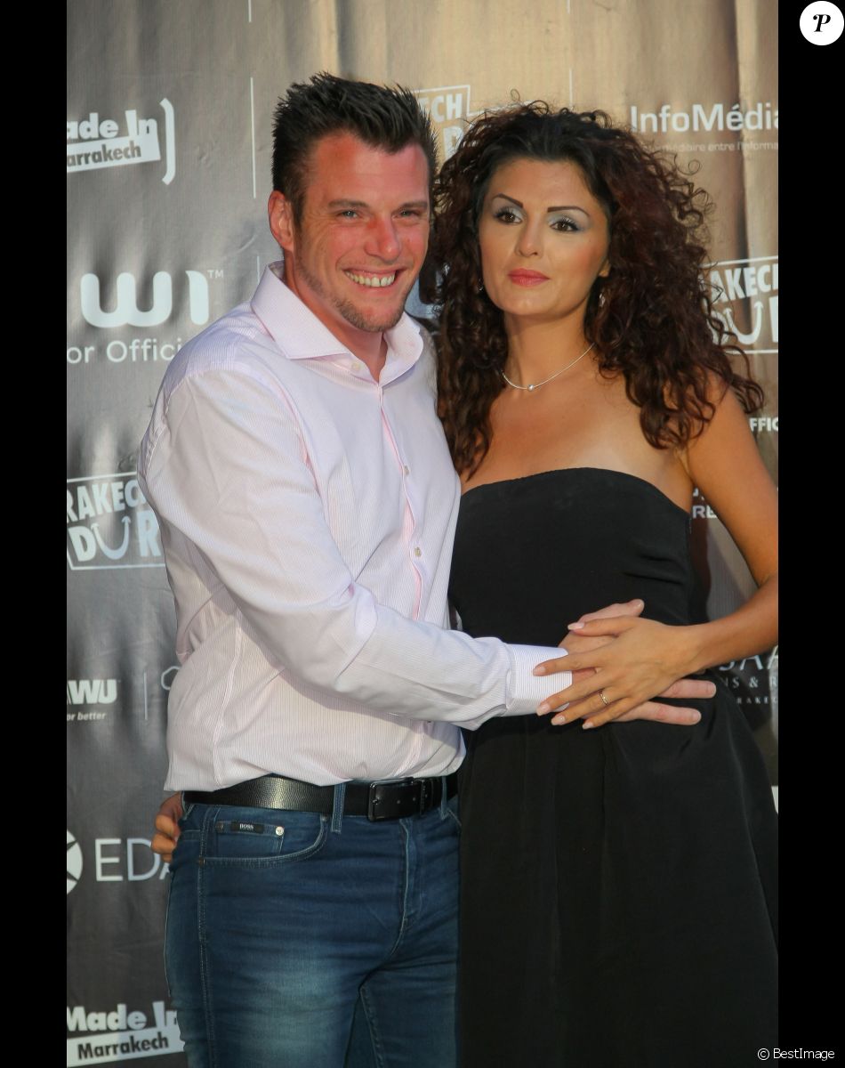 Norbert Tarayre et son ex-femme Amandine - Ouverture du Festival Marrakech du Rire 2015. Le 13 juin 2015 à Marrakech