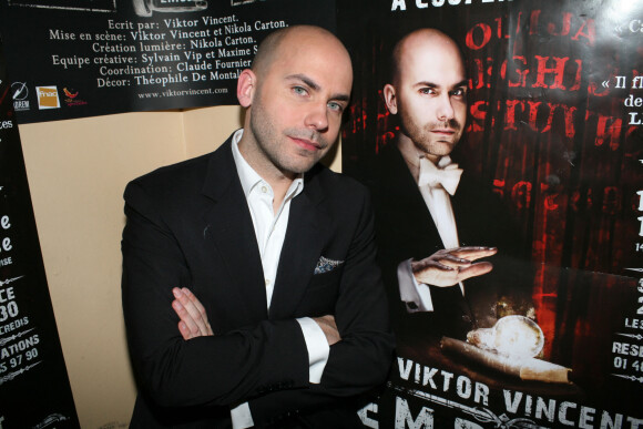Viktor Vincent - Le mentaliste Viktor Vincent au theatre du Trevise pour le spectacle "Emprise" a Paris le 6 novembre 2013.
