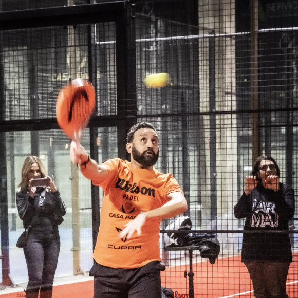 Exclusif - Cyril Hanouna - Soirée de matchs d'exhibition de Padel au club "Casa Padel" à Saint-Denis le 17 mars 2022. © Jack Tribeca/Bestimage 