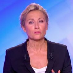 Anne-Sophie Lapix s'excusant auprès des téléspectateurs après une bourde sur le parti auquel appartient son invité Manuel Valls - Soirée électorale du second tour des présidentielles avec la victoire d'Emmanuel Macron face à Marine Le Pen.
