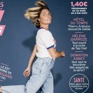 Couverture du magazine "Télé 7 Jours" du 25 avril 2022 avec Alessandra Sublet