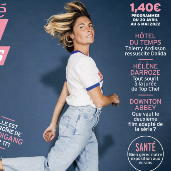 Couverture du magazine "Télé 7 Jours" du 25 avril 2022 avec Alessandra Sublet