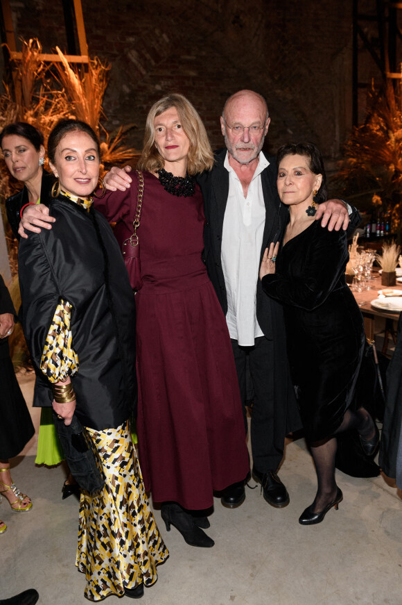 Manuela Luca Dazio, Douglas Couplan, Lia Rumma - Les célébrités au dîner "Valentino" lors de la 59ème Biennale de Venise, le 22 avril 2022. 