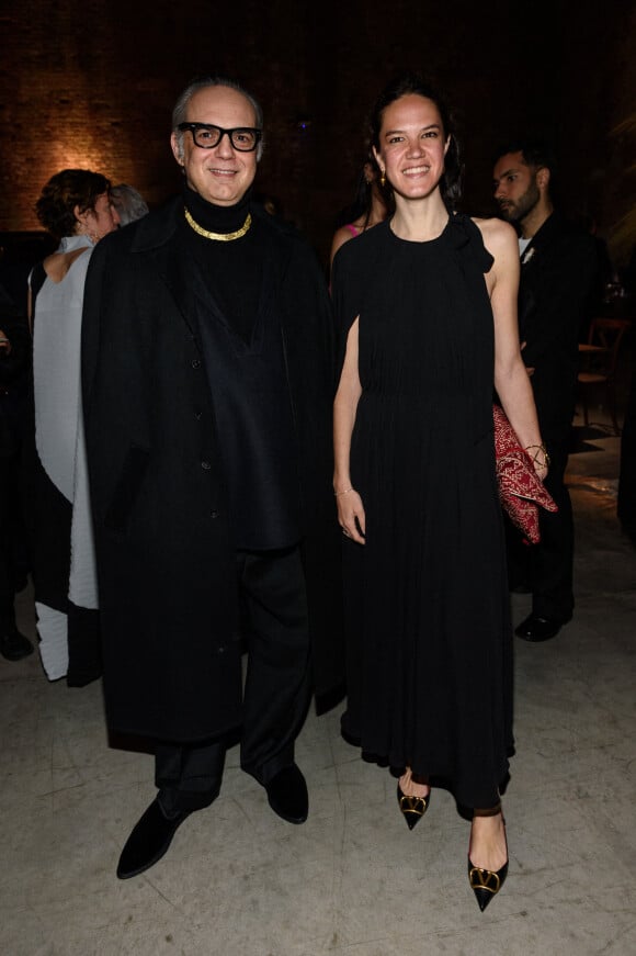 Le PDG de Valentino, Jacopo Venturini, Francesca Ragazzi - Les célébrités au dîner "Valentino" lors de la 59ème Biennale de Venise, le 22 avril 2022. 