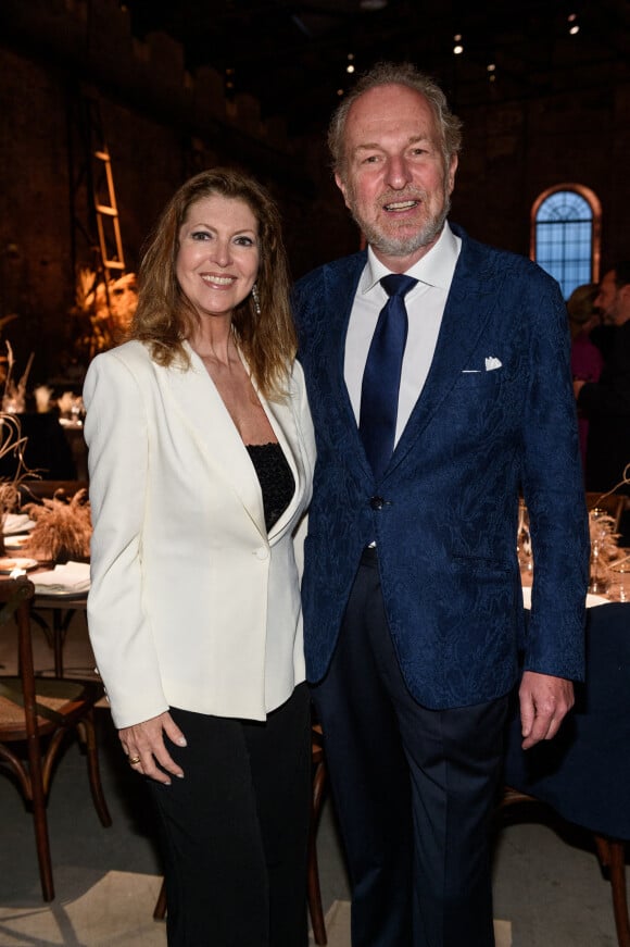 Alessandra Repini, Arturo Artom - Les célébrités au dîner "Valentino" lors de la 59ème Biennale de Venise, le 22 avril 2022. 