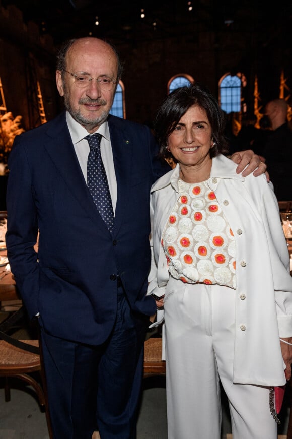 Mario Magaldi, Emma Paolillo - Les célébrités au dîner "Valentino" lors de la 59ème Biennale de Venise, le 22 avril 2022. 