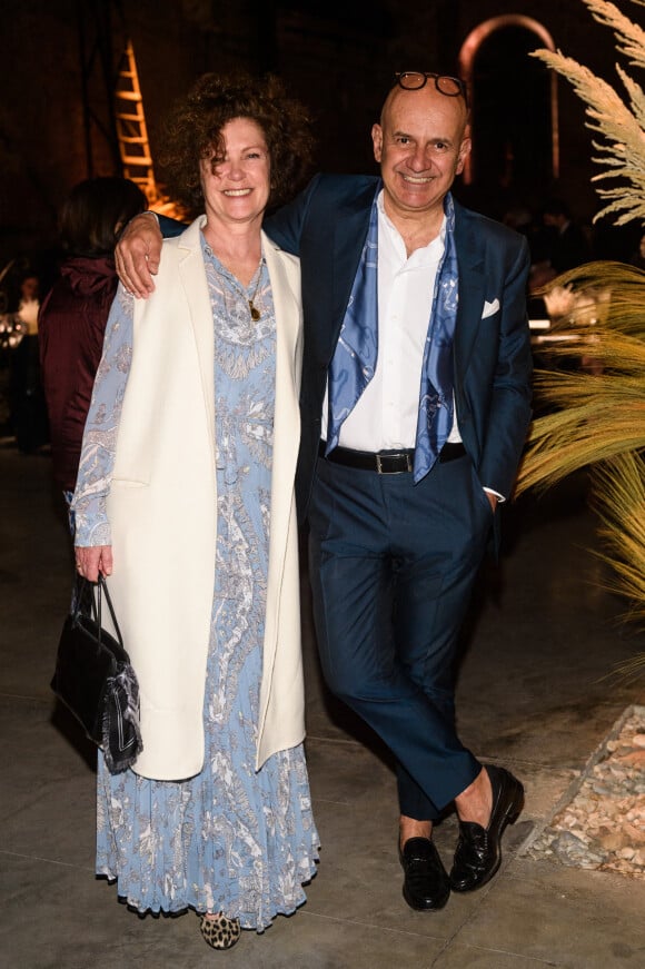 Catherine Vautrine, Tiziano Gudafieri - Les célébrités au dîner "Valentino" lors de la 59ème Biennale de Venise, le 22 avril 2022. 