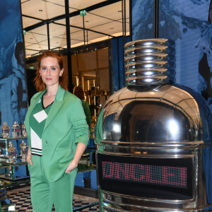 Exclusif - Audrey Fleurot au lancement des nouveaux parfums Moncler dans sa boutique sur l'avenue des Champs-Élysées à Paris, France, le 22 avril 2022. © Rachid Bellak/Bestimage