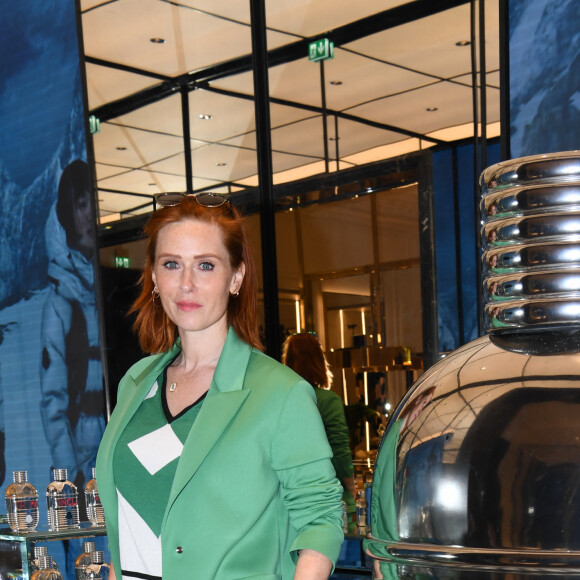 Exclusif - Audrey Fleurot au lancement des nouveaux parfums Moncler dans sa boutique sur l'avenue des Champs-Élysées à Paris, France, le 22 avril 2022. © Rachid Bellak/Bestimage