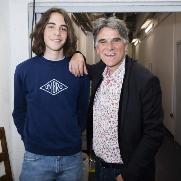 Exclusif - L'animateur Tex et son fils Lothaire - Enregistrement de l'émission "TPMP People (Touche Pas à Mon Poste)", présentée par M.Delormeau, et diffusée sur C8 le 28 avril © Jack Tribeca / Bestimage