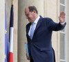 Le premier ministre, Jeann Castex à la sortie du conseil des ministres, au palais de l'Elysée, à Paris, France, le 28 avril 2022