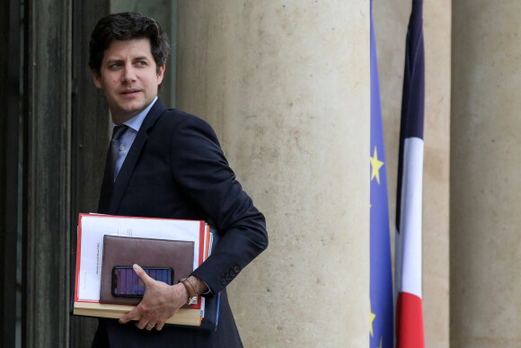 Julien Denormandie, ministre de l'Agriculture à la sortie du conseil des ministres, au palais de l'Elysée, à Paris, France, le 28 avril 2022.