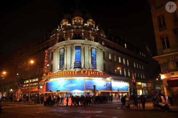 Le Gaumont Opéra de Paris, à l'occasion de l'avant-première d'Océans, le 26 janvier 2010.
