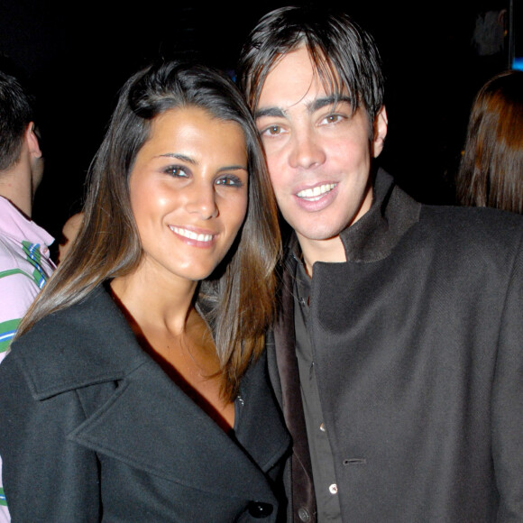 Grégory Lemarchal et Karine Ferri - Soirée au ciné Aqua pour les 2 ans de la chaîne "NRJ 12" et le lancement de "NRJ Hits" à Paris.