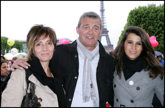 Laurence, Pierre Lemarchal et Karine Ferri - Marche contre la leucémine avec l'association Laurette Fugain au Champs de Mars.