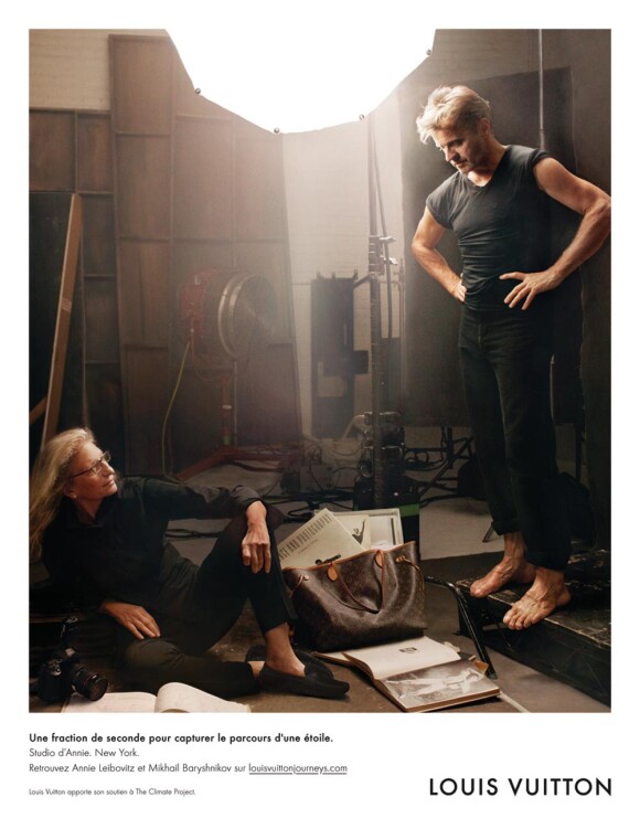 Annie Leibovitz et Mikhail Barychnikov pour Louis Vuitton