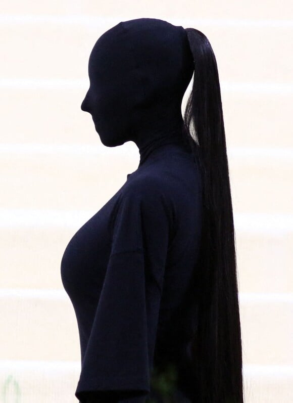 Kim Kardashian au photocall de la soirée du MET Gala (Met Ball) à New York, le 13 septembre 2021. 
