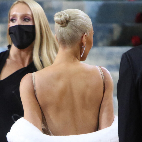 Kim Kardashian - Les célébrités arrivent à la soirée du "MET Gala 2022" à New York, le 2 mai 2022. 