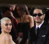 Kim Kardashian et Pete Davidson - Les célébrités arrivent à la soirée du "MET Gala 2022" à New York, le 2 mai 2022. 
