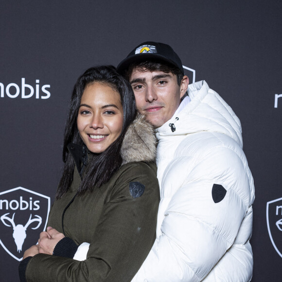 Exclusif - Vaimalama Chaves (Miss France 2019) et son compagnon Nicolas Fleury - Nobis fête ses 15 ans en inaugurant sa nouvelle boutique dans le 2ème arrondissement de Paris, France. © Pierre Perusseau/Bestimage