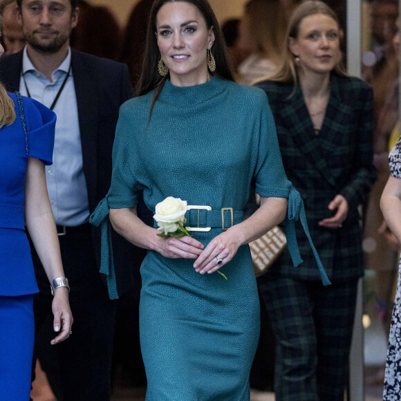 Kate Catherine Middleton, duchesse de Cambridge, est allée remettre le prix "British Fashion Council" au Design Museum de Londres. Le 4 mai 2022  4 May 2022. The Duchess of Cambridge presents The Queen Elizabeth II Award for British Design at an event hosted by the British Fashion Council at London's Design Museum. 