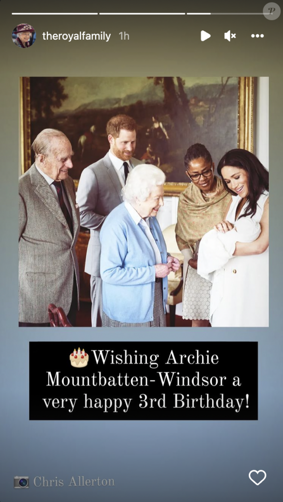 Les voeux d'anniversaire de Sa Majesté pour Archie, qui fête ses 3 ans ce 6 mai 2022