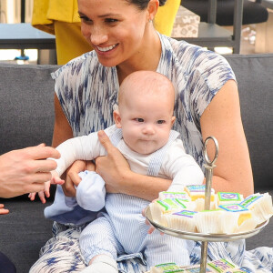 Le prince Harry, duc de Sussex, et Meghan Markle, duchesse de Sussex, avec leur fils Archie ont rencontré l'archevêque Desmond Tutu et sa femme à Cape Town, Afrique du Sud. Le 25 septembre 2019