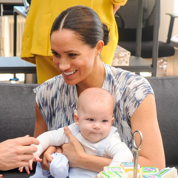 Le prince Harry, duc de Sussex, et Meghan Markle, duchesse de Sussex, avec leur fils Archie ont rencontré l'archevêque Desmond Tutu et sa femme à Cape Town, Afrique du Sud. Le 25 septembre 2019