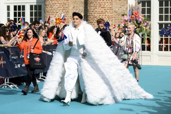 Sheldon Riley, Australia, au photocall de "l'Eurovision 2022" à Turin, le 8 mai 2022.  Photocall of the opening ceremony of the Eurovision Song Contest 2022 in Turin. May 8th, 2022. 